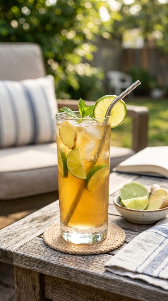 Ginger Lime Iced Tea Zing