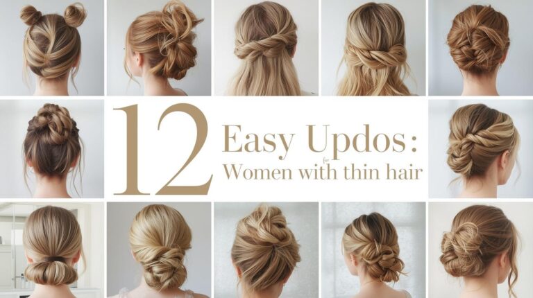12 Easy Updos for Women with Thin Hair