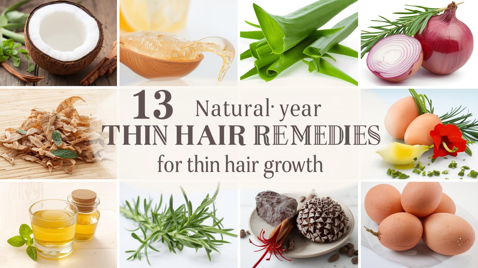 13 Home Remedies for Thin Hair Growth