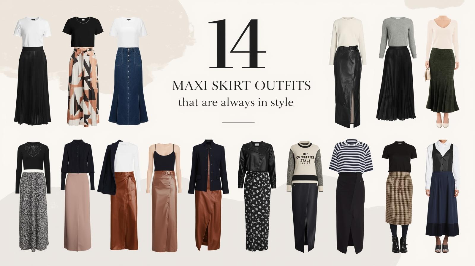14 Maxi Skirt Outfits That Are Always in Style