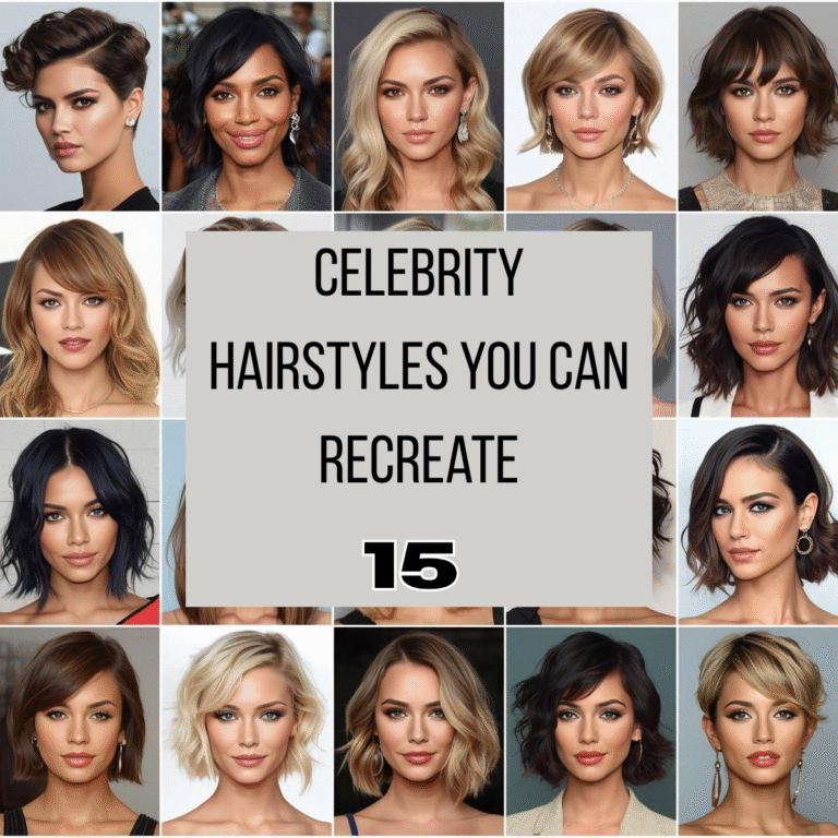 15 Celebrity Hairstyles You Can Recreate