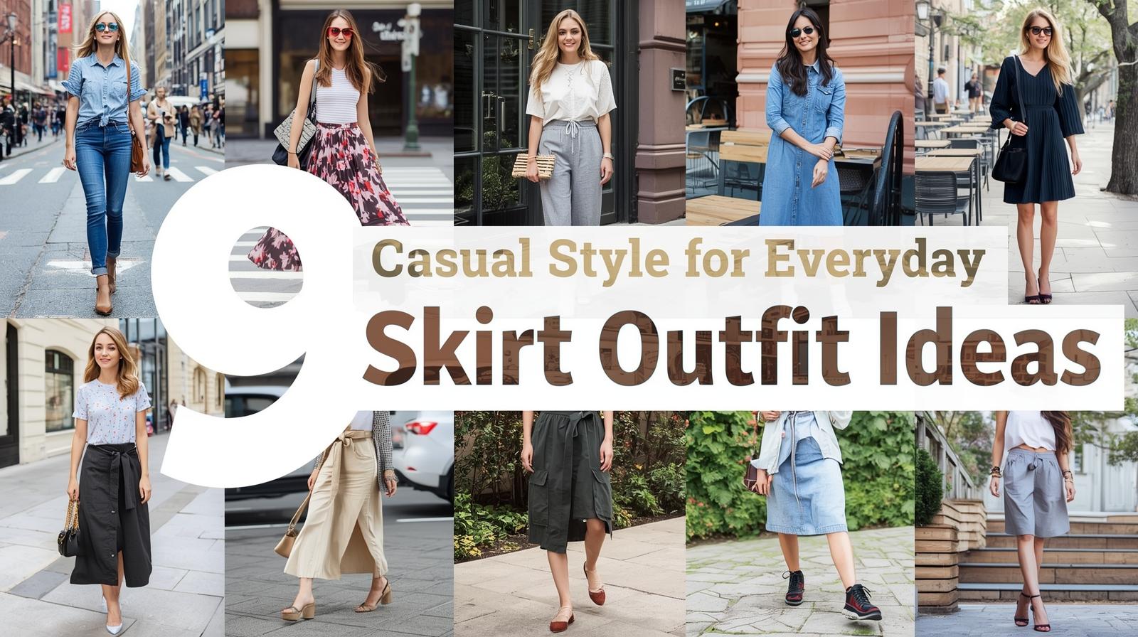 9 Casual Skirt Outfit Ideas for Everyday Style