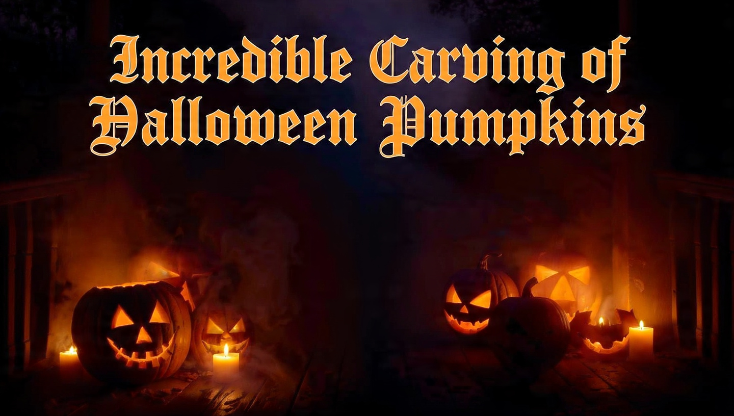 Incredible Carving of Halloween Pumpkins