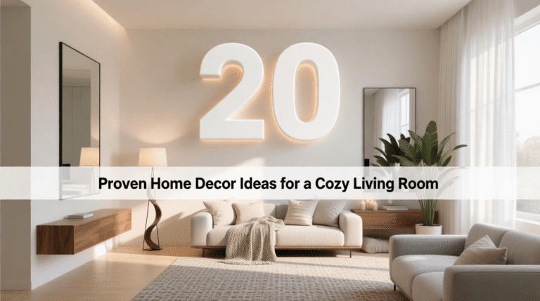 20 Proven Home Decor Ideas for a Cozy Living Room