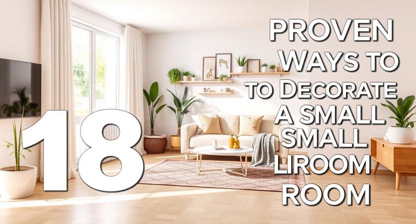 18 Proven Ways to Decorate a Small Living Room