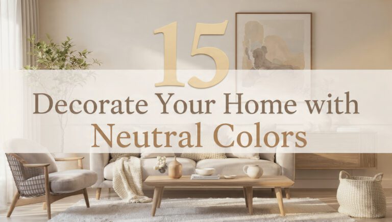 15 Proven Tips to Decorate Your Home with Neutral Colors
