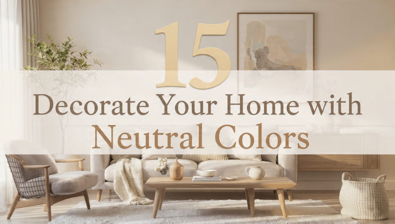 15 Proven Tips to Decorate Your Home with Neutral Colors
