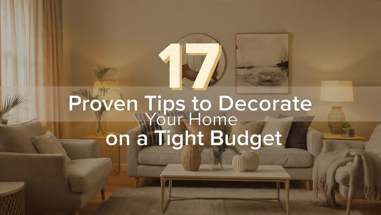 17 Proven Tips to Decorate Your Home on a Tight Budget