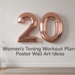 Women's Toning Workout Plan Poster Wall Art Ideas