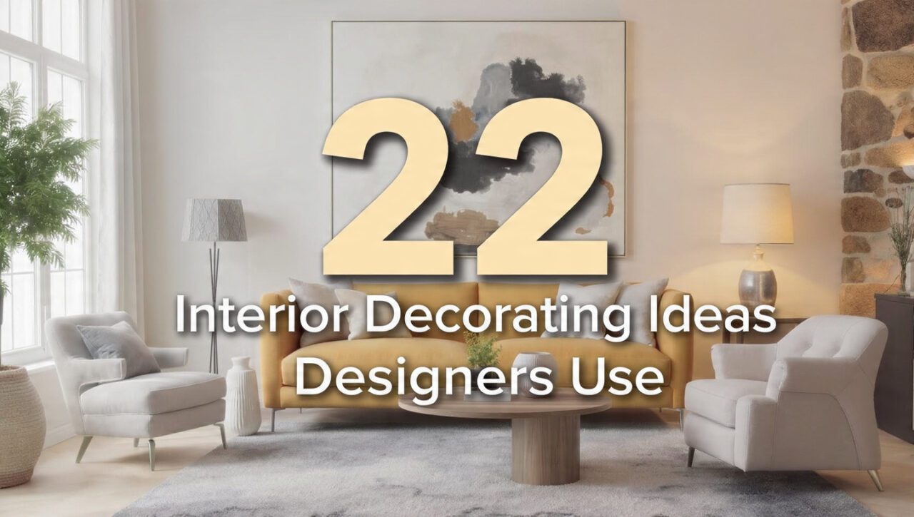 22 Interior Decorating Ideas Designers Actually Use
