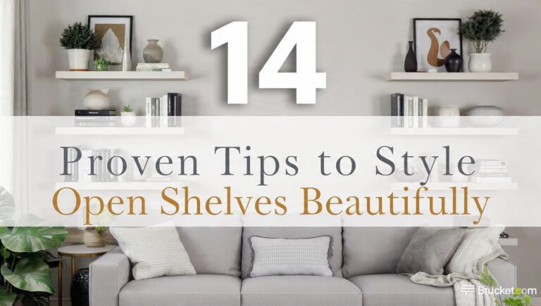 14 Proven Tips to Style Open Shelves Beautifully