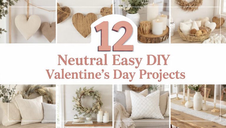 12 Neutral Easy DIY Valentine’s Day Projects