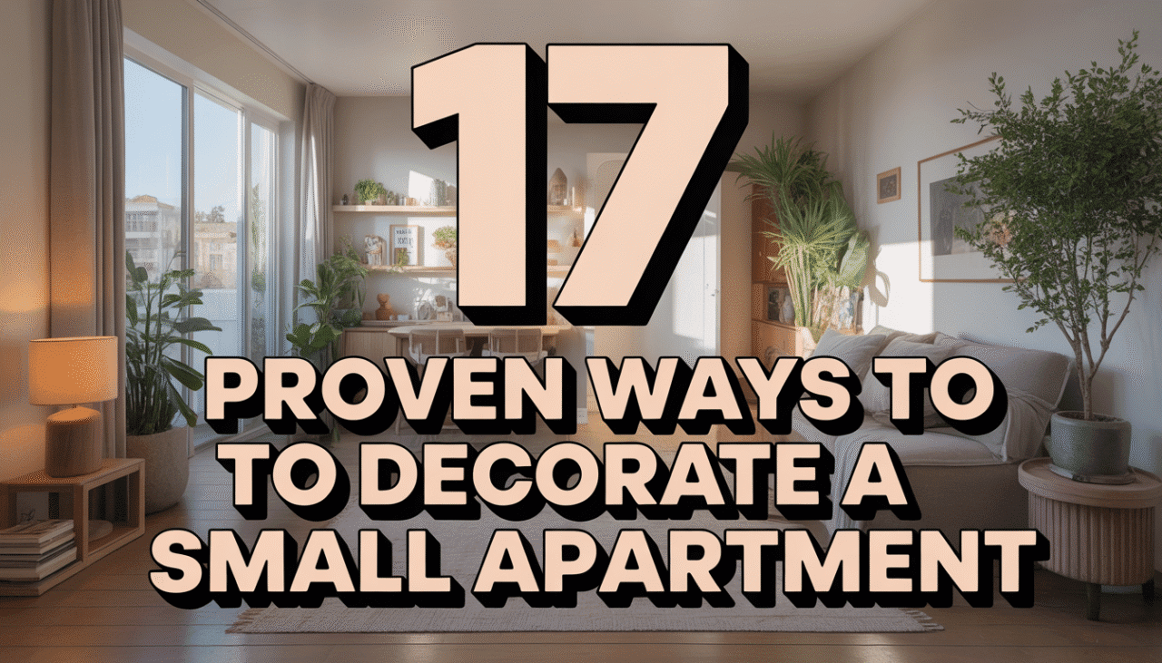 17 Proven Ways to Decorate a Small Apartment with smart d&eacute;cor ideas