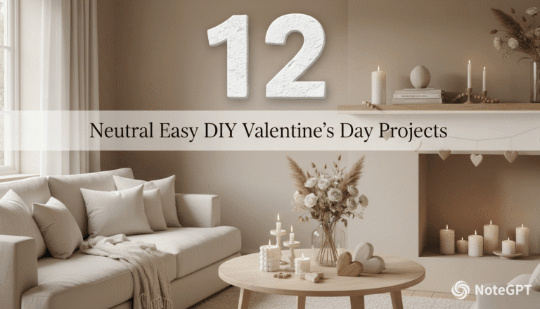 12 Neutral Easy DIY Valentine&rsquo;s Day Projects