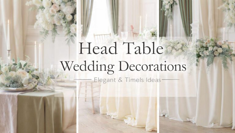 5 Head Table Wedding Decorations for an Elegant Reception