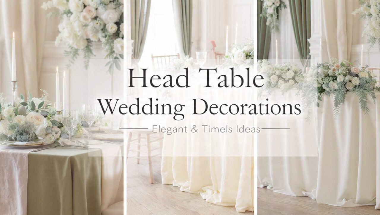 5 Head Table Wedding Decorations for an Elegant Reception