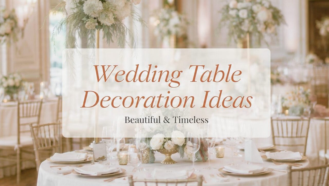 7 Beautiful Table Decorations Wedding Ideas