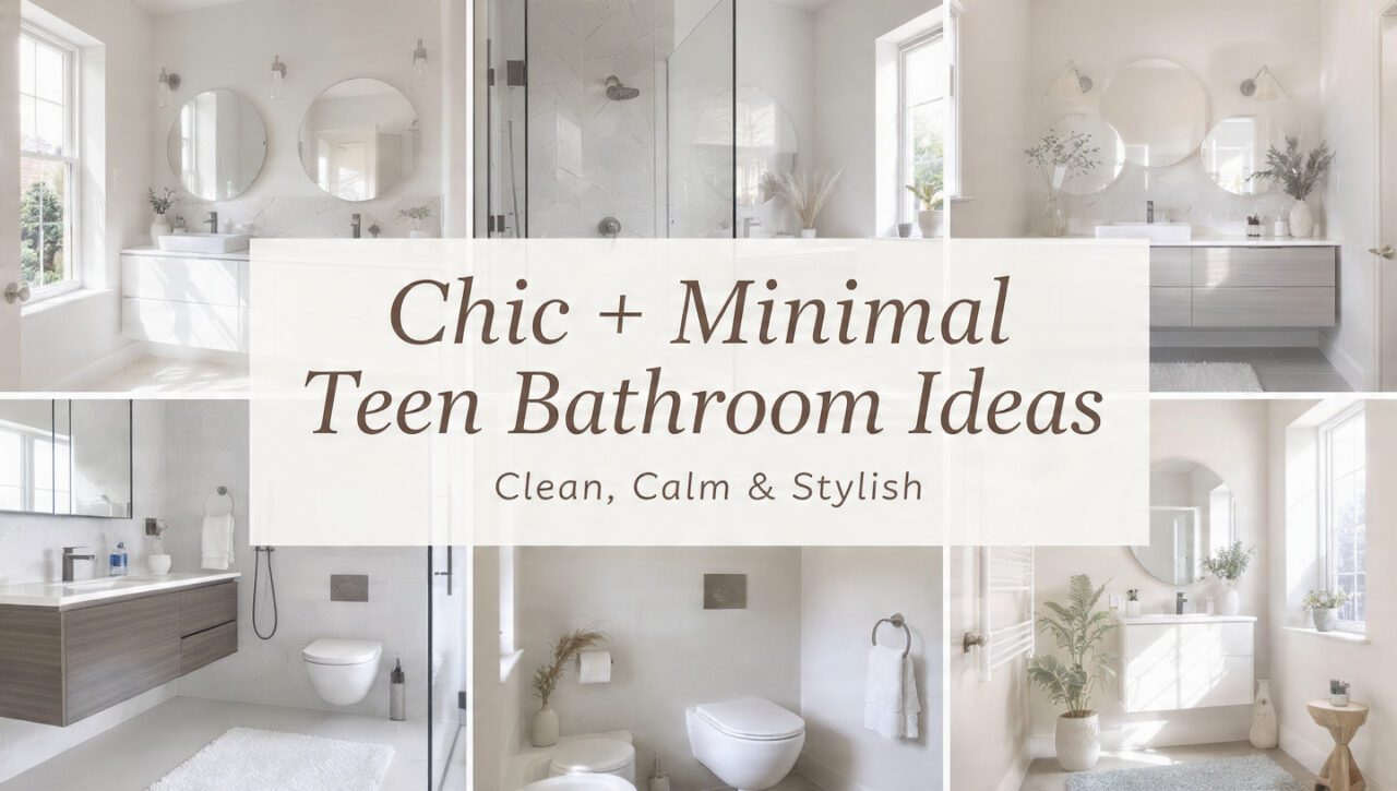 5 Chic and Minimal Teen Bathroom Ideas