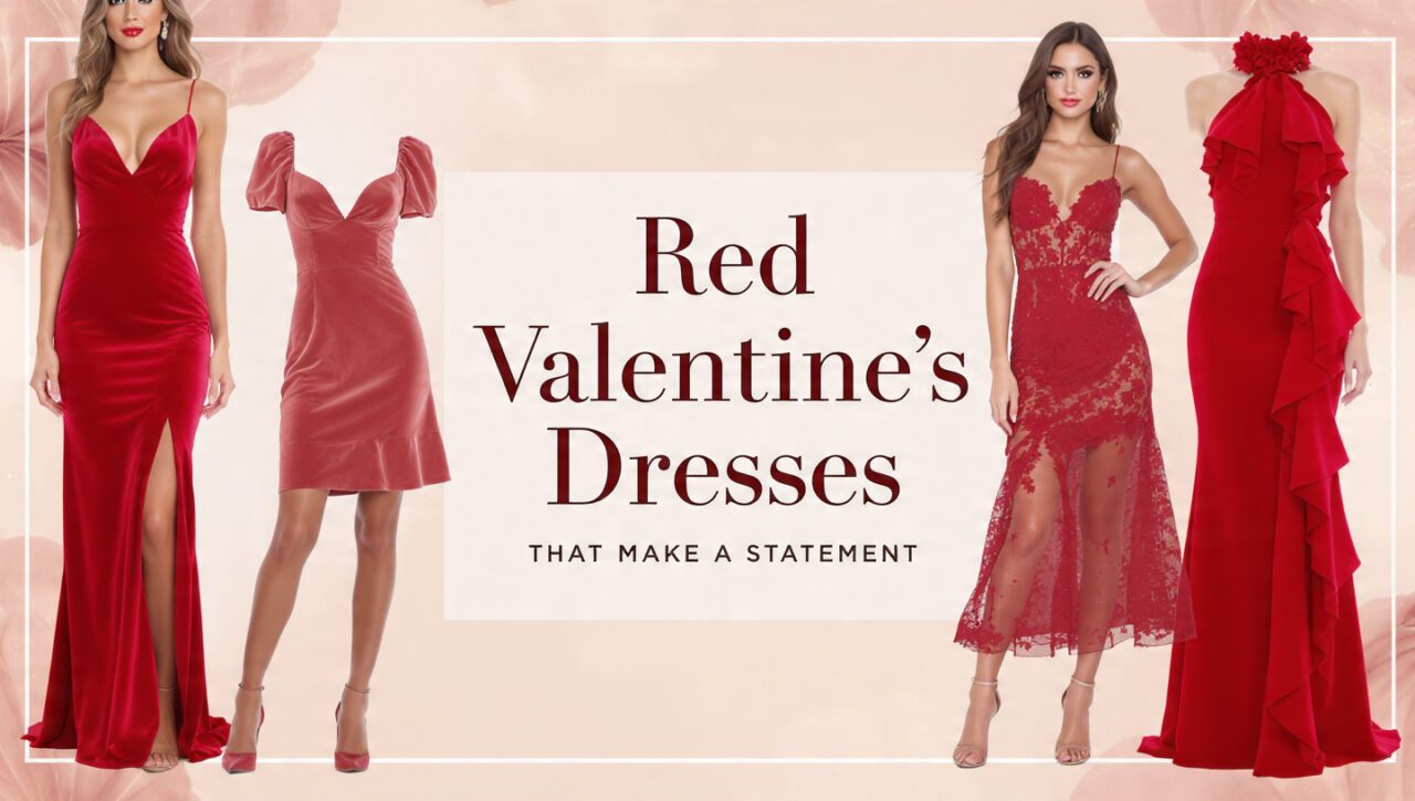 7 Red Valentine&rsquo;s Dresses That Make a Statement