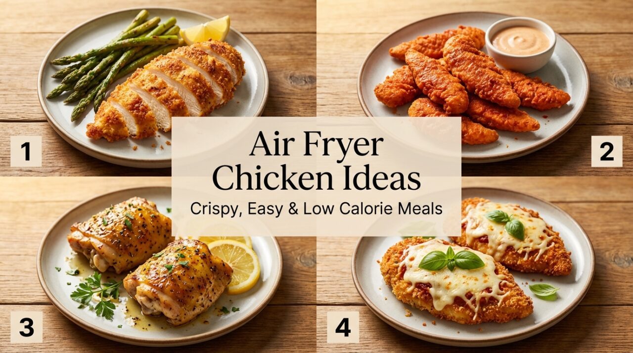 6 Air Fryer Chicken Ideas | Crispy, Easy & Low Calorie Meals
