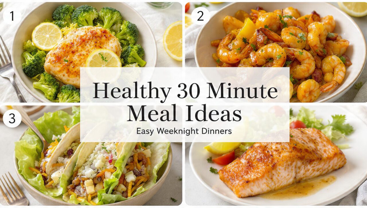 6 Healthy 30 Minute Meal Ideas | Easy Weeknight Dinners