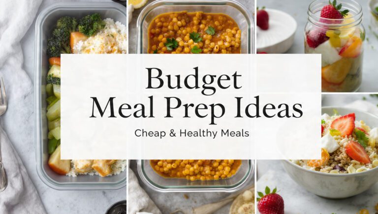 6 Budget Meal Prep Ideas | Cheap & Healthy Meals