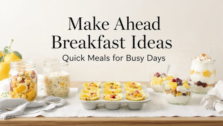 6 Make Ahead Breakfast Ideas | Quick Meals for Busy Days