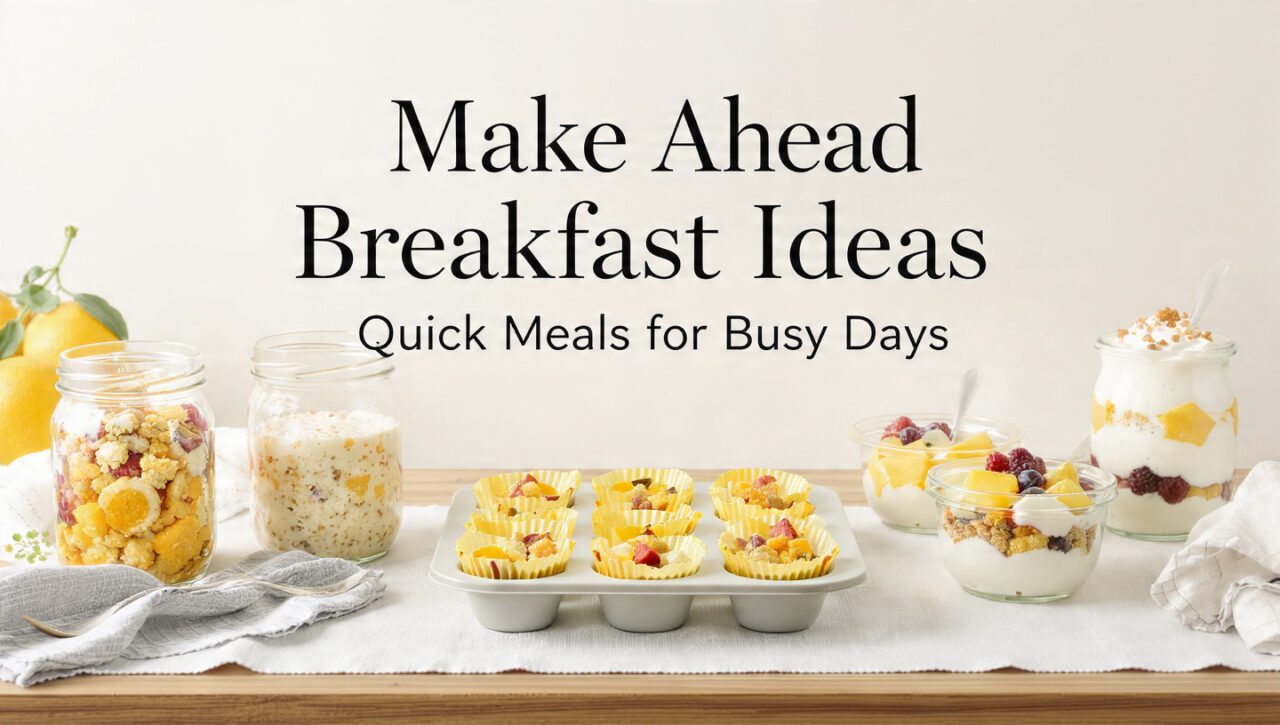 6 Make Ahead Breakfast Ideas | Quick Meals for Busy Days