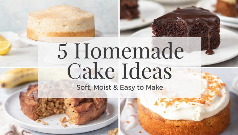 5 Homemade Cake Ideas | Soft, Moist & Easy to Make