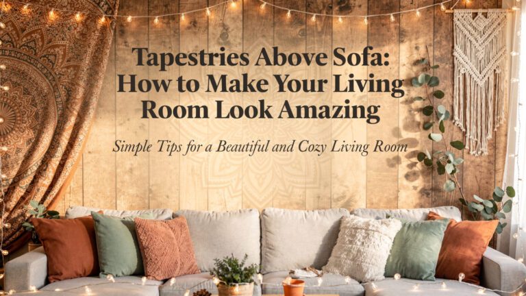 Tapestries Above Sofa
