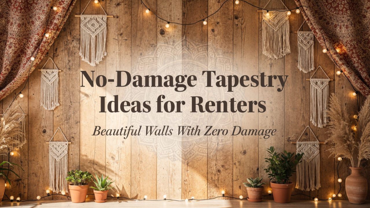 No-Damage Tapestry Ideas for Renters