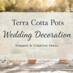 terra cotta pots wedding decoration