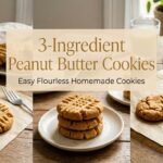 3-Ingredient Peanut Butter Cookies
