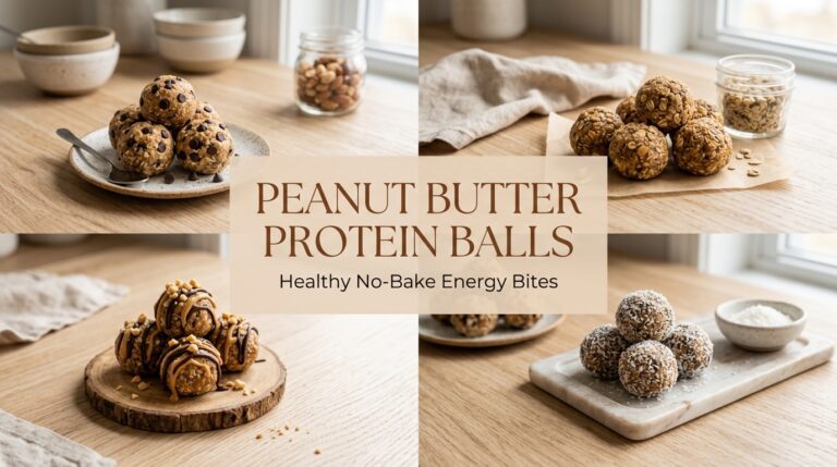No-Bake Peanut Butter Protein Balls