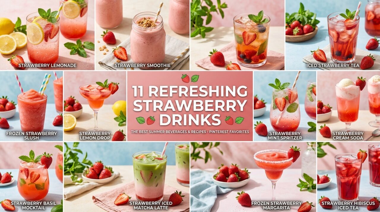 Refreshing Strawberry Drinks
