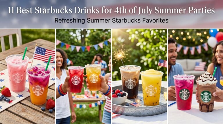 11 Best Starbucks Drinks for 4th of July Summer Parties