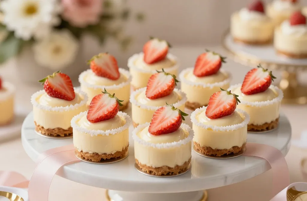 09 Mini Cheesecake Cups for Bridal Showers