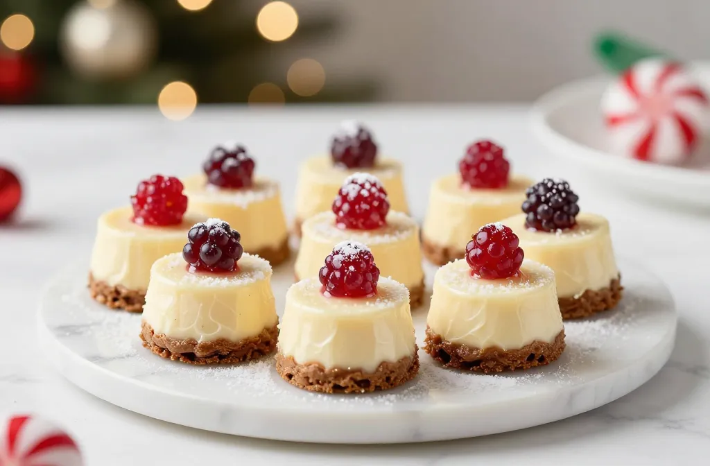 Homemade Cheesecake Bites for Holiday Tables